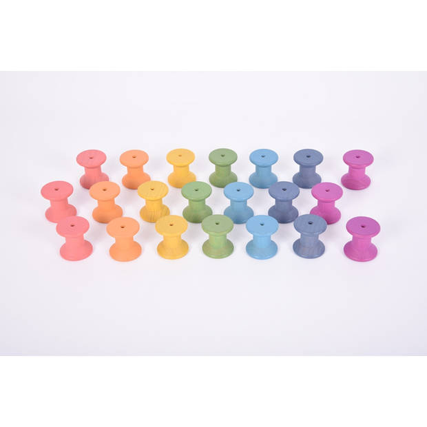 Tickit RAINBOW WOODEN SPOOLS