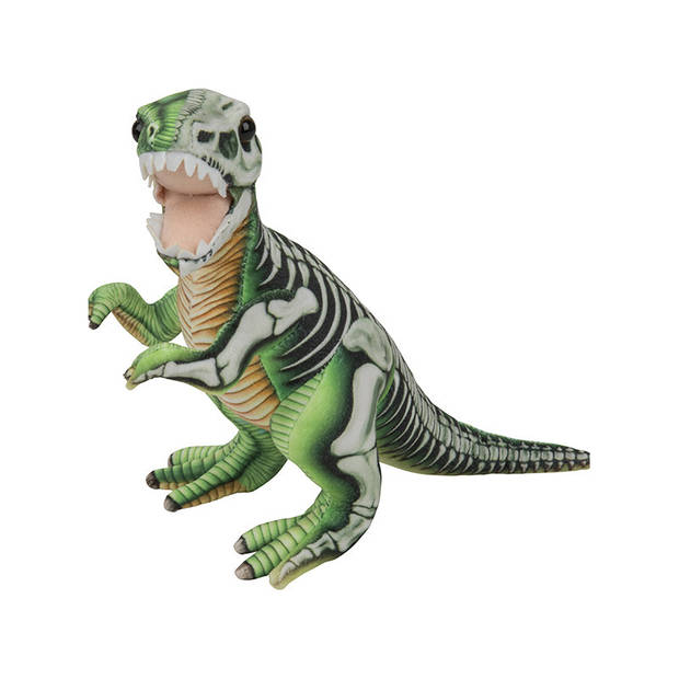 Speelgoed set van 2x pluche dino knuffels T-Rex en Stegosaurus van 30 cm - Knuffeldier