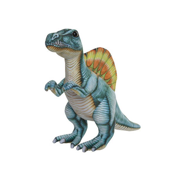 Speelgoed set van 2x pluche dino knuffels T-Rex en Stegosaurus van 30 cm - Knuffeldier