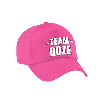 Team roze pet volwassenen voor sportdag - Verkleedhoofddeksels