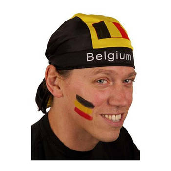 Supporters Bandana vlag fans Belgie - Verkleedhoofddeksels