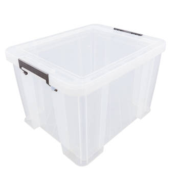 Allstore Opbergbox - 48 liter - Transparant - 49 x 44 x 31 cm - Opbergbox