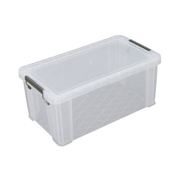 Allstore Opbergbox - 7,5 liter - Transparant - 25 x 19 x 16 cm - Opbergbox