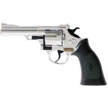 Cowboy verkleed speelgoed revolver/pistool kunststof 12 schots plaffertjes - Verkleedattributen