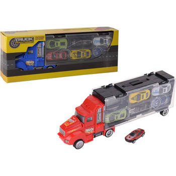 Speelgoed Vrachtwagen met auto's 7-delig