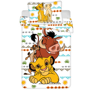 Disney The Lion King Dekbedovertrek Africa - Eenpersoons - 140 x 200 + 70 x 90 cm - Katoen