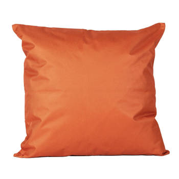 1x Bank/sier kussens voor binnen en buiten in de kleur oranje 45 x 45 cm - Sierkussens
