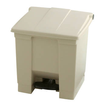 Rubbermaid - Step-On Classic container 30 liter - Polyethylene - beige