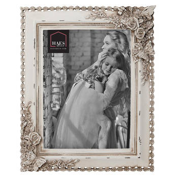 HAES DECO - Fotolijst 15x20 Beige, formaat 22x2x27 cm - Loving Chic