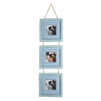 HAES DECO - Fotolijst 7x7 Blauw, formaat 16x2x64 cm - Farm Living