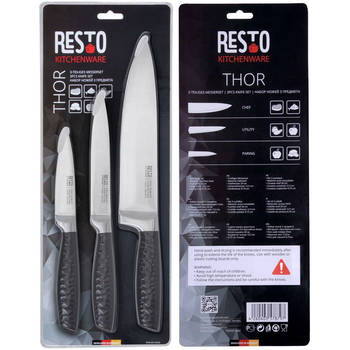 Resto Kitchenware Messenset Thor RVS - 3-Delig