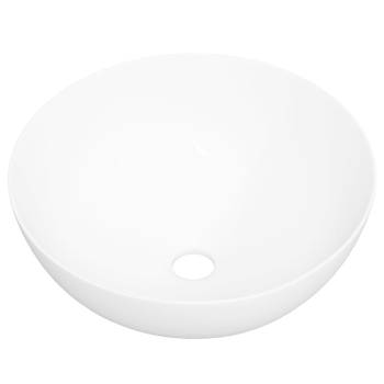 vidaXL Wasbak 36x15 cm rond keramiek wit