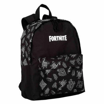 Schoolrugzak Fortnite Dark black Zwart 41 x 31 x 13,5 cm Reflecterend