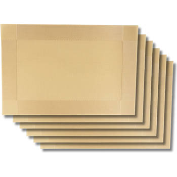 Jay Hill Placemats - Extra Gold - 45 x 31 cm - 6 Stuks