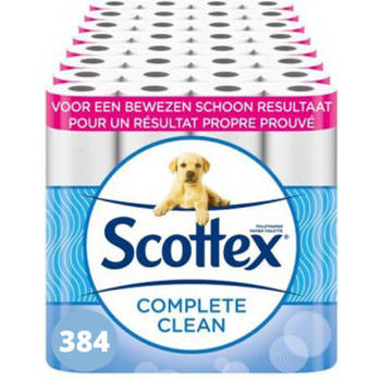 Scottex Toiletpapier - Compleet Schoon - Voordeelverpakking 384 rollen