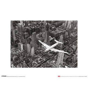 Kunstdruk Time Life Dc-4 Over Manhattan 30x40cm