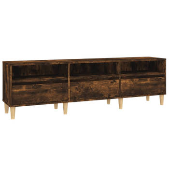 vidaXL Tv-meubel 150x30x44,5 cm bewerkt hout gerookt eikenkleurig