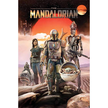 Poster Star Wars the Mandalorian Group 61x91,5cm