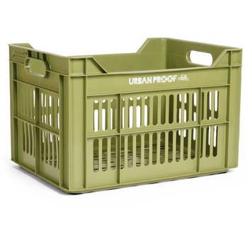 Urban Proof Fietskrat 30 liter Gerecycled Kunststof Olive Green