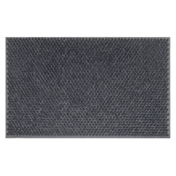 Tragar deurmat van volledig rubber met antislip 40 x 60 cm grijs