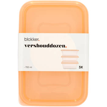 Blokker Frisse Start vershouddozen - set van 3 - 700ml