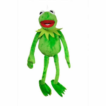 The Muppets Kermit de Kikker knuffel - groen - pluche - 35 cm - knuffels/speelgoed - Knuffeldier