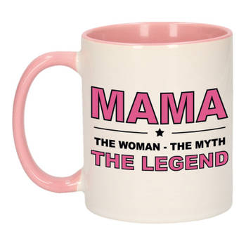 Mama the legend cadeau mok / verjaardag beker 300 ml - feest mokken