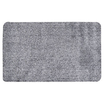 Magic mat extreem absorberende schoonloopmat met antislip 75 x 45 cm grijs