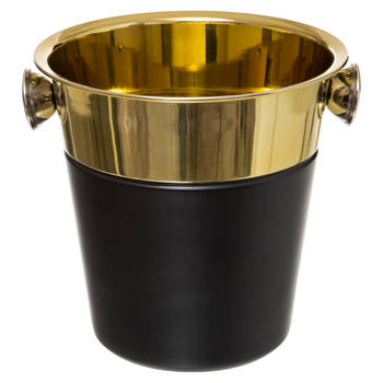 Luxe Champagne Wijn koeler Glam - Zwart - Goud