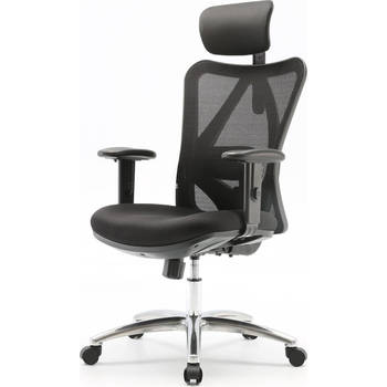 Ergonomische Bureaustoel - Office Chair - Verstelbaar - Volwassenen - Zwart van Zedar