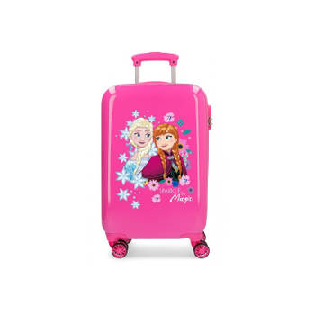Frozen trolley koffer Sparkle Magic 55 cm 4W roze