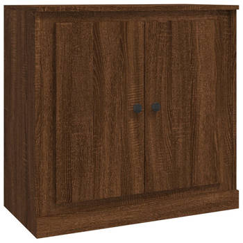 The Living Store Dressoir Vintage - Bijzetkast - 70 x 35.5 x 67.5 cm - Bruineiken