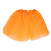 Supporters verkleed rokje tutu oranje voor dames one size - Verkleedattributen