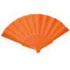 Handwaaier/Spaanse waaier oranje polyester - Verkleedattributen