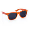 Hippe party zonnebril oranje volwassenen - Verkleedbrillen