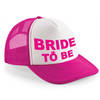 Bellatio Decorations snapback/cap voor dames - Bride To Be - roze/wit - vrijgezellenfeest petjes - Verkleedhoofddeksels