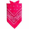 Traditionele bandana - roze - 52 x 55 cm - Verkleedhoofddeksels