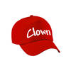 Clown verkleed pet rood kinderen - Verkleedhoofddeksels