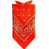 Traditionele bandana - oranje - 52 x 55 cm - Verkleedhoofddeksels