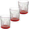 Luxe Exotic Collection Drinkglazen set 6x stuks op oranje basis 330 ml - Drinkglazen