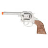Cowboy speelgoed revolver/pistool metaal 12 schots plaffertjes - Verkleedattributen
