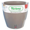 RIVIERA Eva Nieuwe ronde plastic pot - Ø 46 cm - 49 L - Taupe