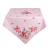 HAES DECO - Vierkant Tafellaken - 100x100 cm - 100% Katoen - Dotty Rose