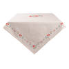 HAES DECO - Vierkant Tafellaken - 150x150 cm - 100% Katoen - Little Rose Collection