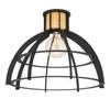 EGLO Stillington Plafondlamp - E27 - Ø 41,5 cm - Zwart/Bruin - Hout