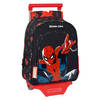 Schoolrugzak met Wielen Spiderman Hero Zwart 27 x 33 x 10 cm