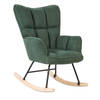 Beliani OULU - Schommelfauteuil-Groen-Polyester