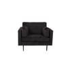 Boom II fauteuil velours zwart.