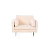 Boom II fauteuil velours lichtbeige.