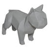 Deco Object Origami Bulldog - Grijs